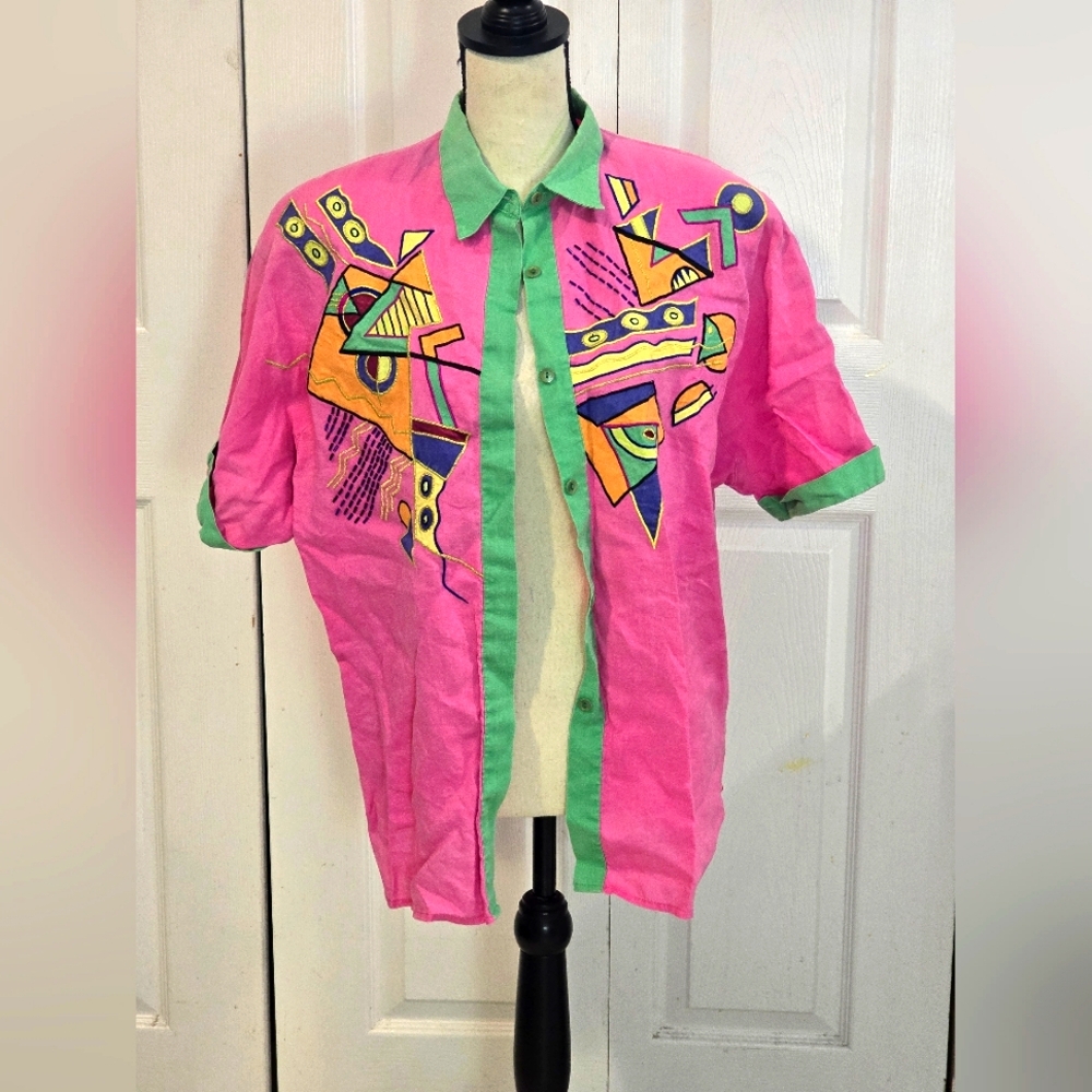 Fun Abstract Blouse